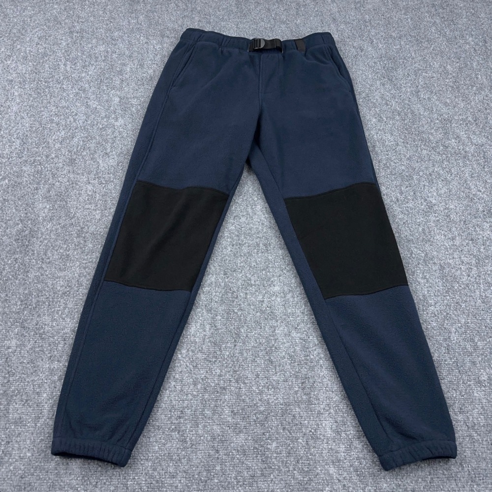 Roark Campover Fleece Pants Mens Small Navy Blue Belted Hiking Lightweight Gorp